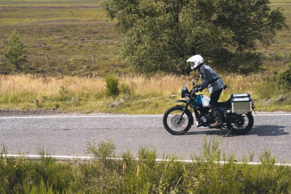A Royal Enfield Himalayan, Explore the Highlands of Scotland, Motorcycle rental Scotland